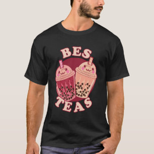 Camiseta Bes Teas Boba Amistad con el té Bestie Bubble Tea