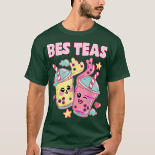 Camiseta Bes Teas Cute Bubble Tea Bestial Mejor Amigo Kawai