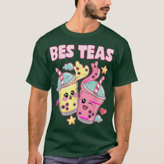 Camiseta Bes Teas Cute Bubble Tea Bestial Mejor Amigo Kawai