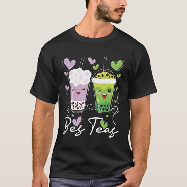 Camiseta Bes Teas Kawaii Boba Bebe Burbuja Tapioca (Anverso)