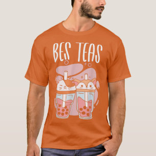 Camiseta Bes Teas Kawaii Boba Tea Friends Bubble Tapioca Te