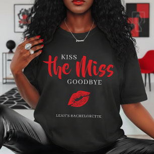 Camiseta Besa a la Señorita Adiós Soltero Fiesta de Despedi