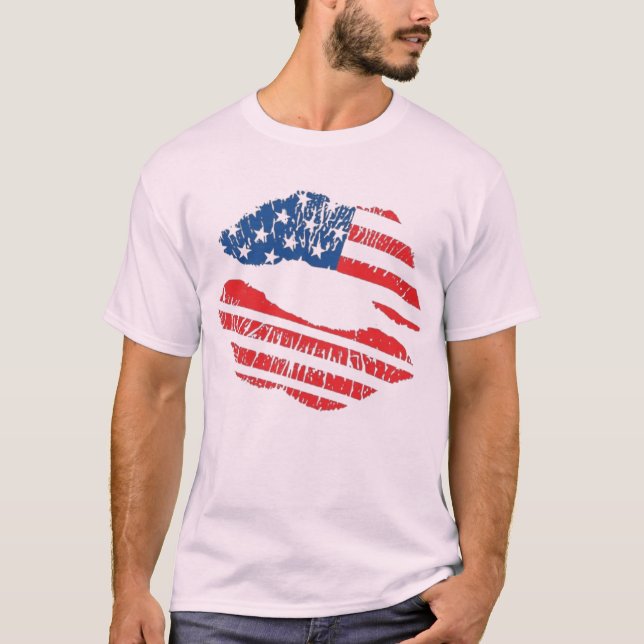 Camiseta "Besa a los Estados Unidos" (Anverso)