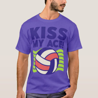Camiseta Besa a mi amante del voleibol aéreo