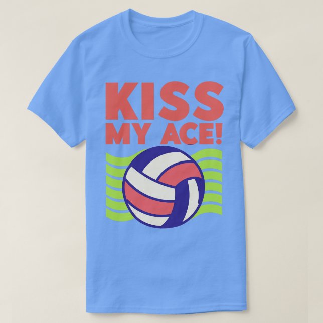 Camiseta Besa a mi amante del voleibol de hielo 1 (Diseño del anverso)