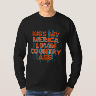 Camiseta Besa A Mi Merica Lovin Country National Day 4Of J