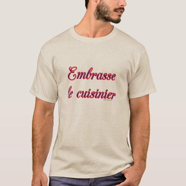 Camiseta Besa Al Cocinero, Francés  (Anverso)