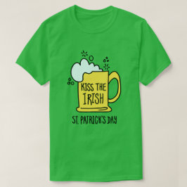 Camiseta Besa la cerveza irlandesa el día de San Patricio
