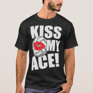Camiseta Besa Mi As Bola De Voleibol De Besos Dicho Traje D