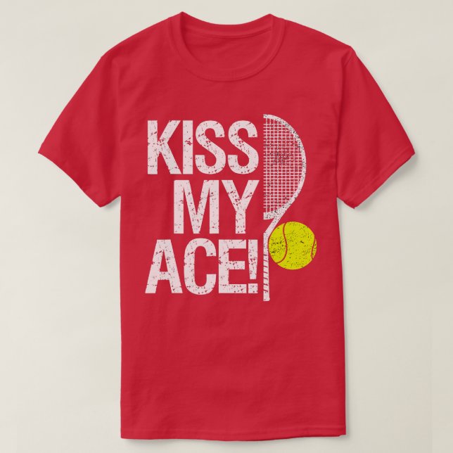 Camiseta Besa mi As para los jugadores de tenis (Diseño del anverso)