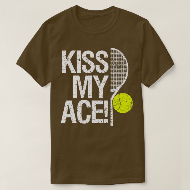 Camiseta Besa mi As Para los jugadores de tenis 1 (Diseño del anverso)