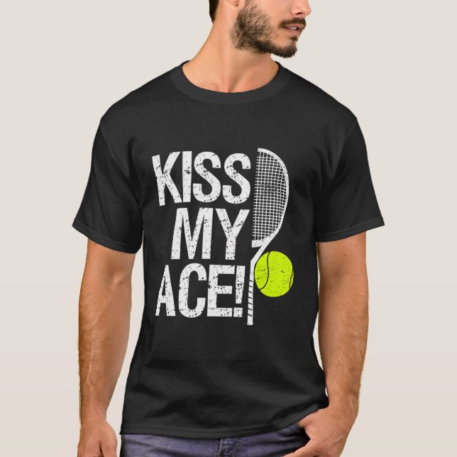 Camiseta Besa Mi Hielo Para Los Jugadores De Tenis (Anverso)