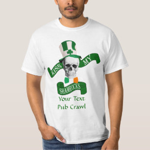 Camiseta Besa mi shamrock el día de San Patricio
