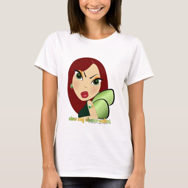 Camiseta ¡Besa Mis Shamrock! (Anverso)
