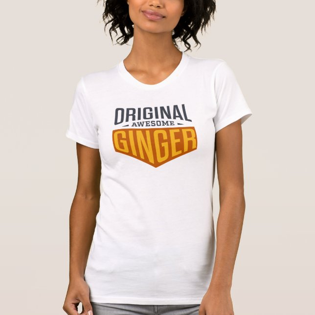 Camiseta Besa un día de jengibre - Original jengibre (Anverso)