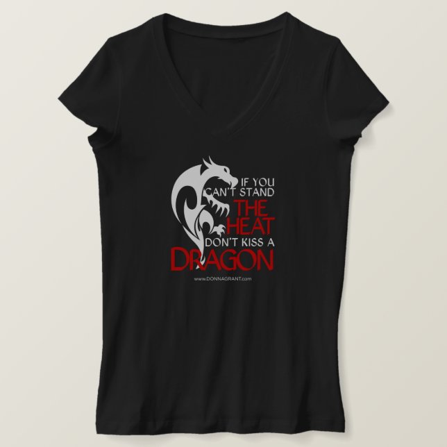 Camiseta Besa un dragón (Anverso del diseño)
