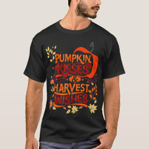 Camiseta Besados de calabaza cosecha Deseos de caída para
