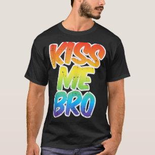 Camiseta Bésame Bro Gracioso Lgbt Q Rainbow Gay Proud Equal