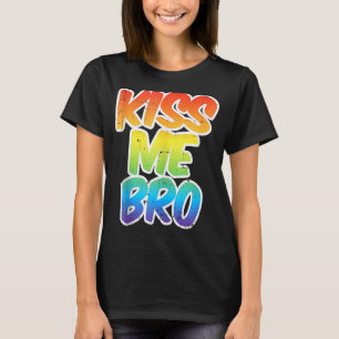 Camiseta Bésame Bro Gracioso Lgbt Q Rainbow Gay Proud Equal