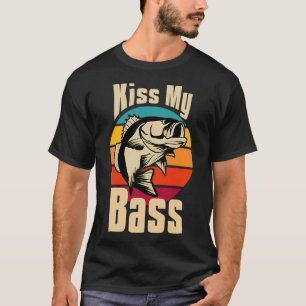 Camiseta Bésame el Bajo Retro Rayado Atardecer