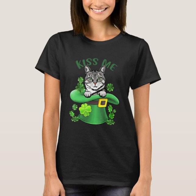 Camiseta Bésame el lindo gato norteamericano de Shorthair S (Anverso)