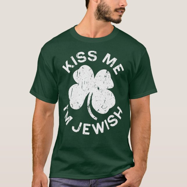 Camiseta Bésame el regalo judío de San Patricio (Anverso)