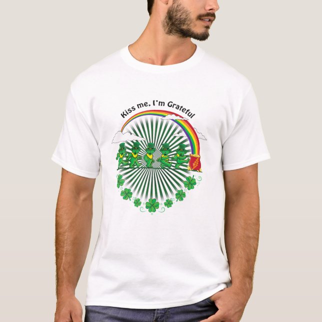 Camiseta Bésame, estoy agradecido por el arcoiris (Anverso)