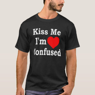 Camiseta Bésame, estoy confusa ropa de corazón