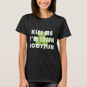 Camiseta Bésame Estoy Escocés No Irlandés Divertido Día de