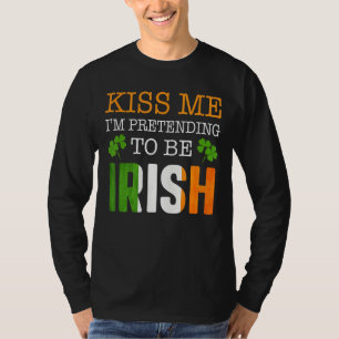 Camiseta Bésame, estoy intentando ser irlandesas
