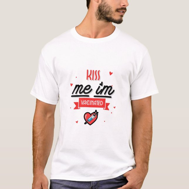 Camiseta Bésame Estoy Vacunado (Anverso)