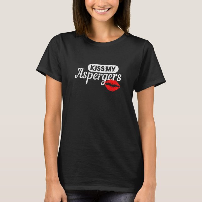 Camiseta Bésame mi autismo Asperger (Anverso)