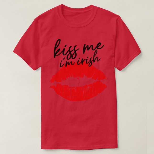 Camiseta Bésame mi irlandés (Diseño del anverso)