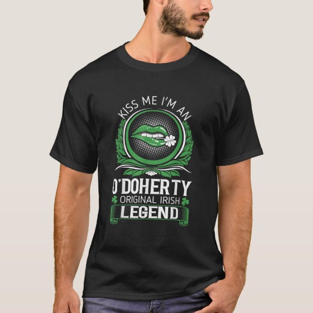 Camiseta Bésame O Doherty Leyenda Irlandesa Original St Pat (Anverso)