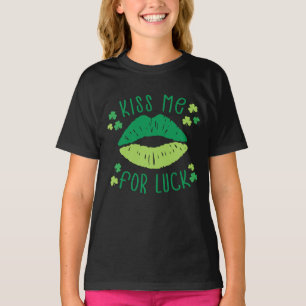 Camiseta Bésame por la suerte del día de los patronos