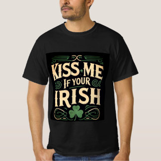Camiseta Bésame si eres irlandés - Día de San Patricio