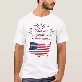 Camiseta bésame soy americano