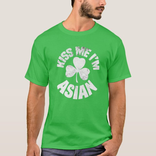 Camiseta Bésame soy asiático Día de Sta Patrocinadores Asia (Anverso)