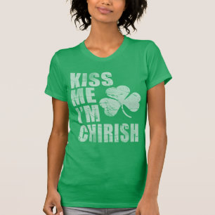 Camiseta Bésame, soy Chirish el Día de San Patricio