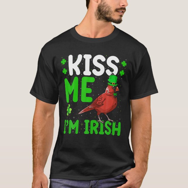 Camiseta Bésame soy el cardenal irlandés del norte Bird St. (Anverso)