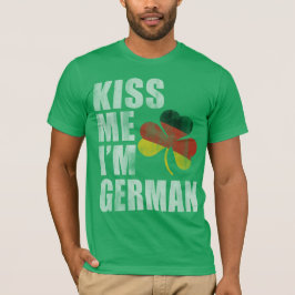 Camiseta Bésame, soy el Día Alemán de San Patricio