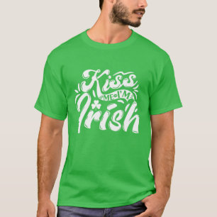 Camiseta Bésame soy el Día de San Patricio Irlandés
