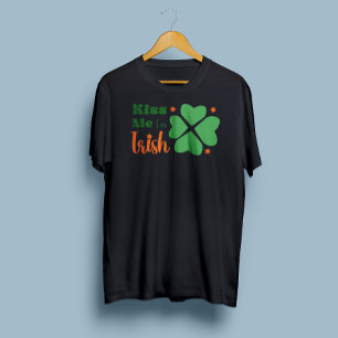 Camiseta Bésame soy el Día de San Patricio Irlandés