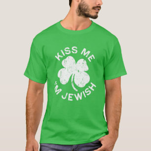 Camiseta Bésame soy el Día del San Patricio Judío