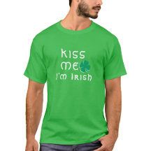 Bésame soy el irlandés Lucky Clover Shamrock Green
