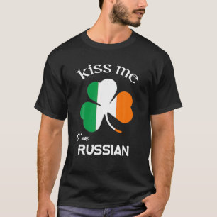 Camiseta Bésame soy el ruso Shamrock Russia St. Patrick