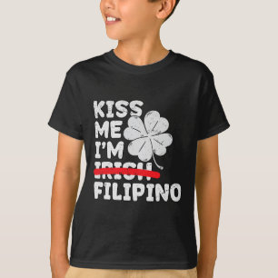 Camiseta Bésame Soy Filipino Divertido Día de San Patricio 