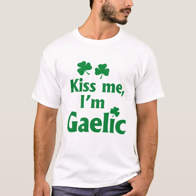 Camiseta Bésame soy gaélico (Anverso)