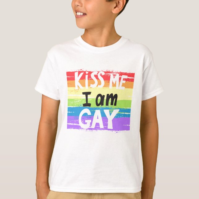 Camiseta Bésame, soy gay (Anverso)