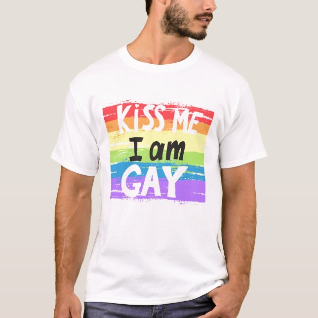 Camiseta Bésame, soy gay (Anverso)